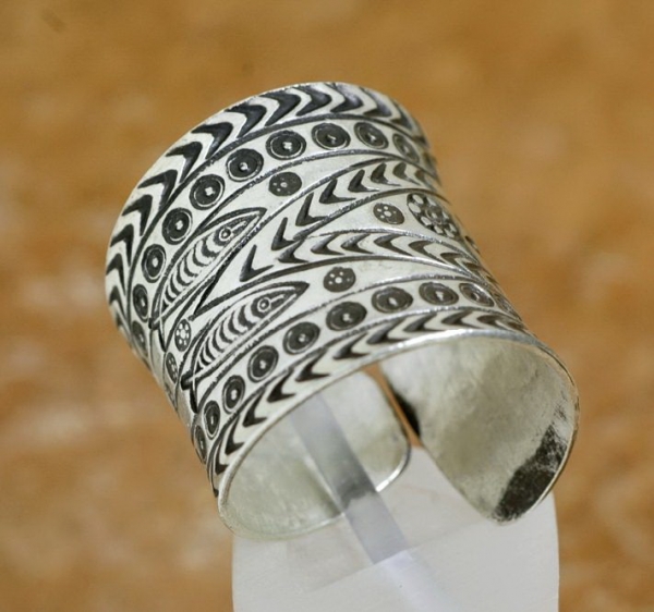 Breiter Tuareg Ring aus Silber - Tuareg Schmuck